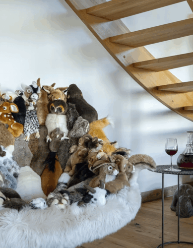 designer forest animal chair