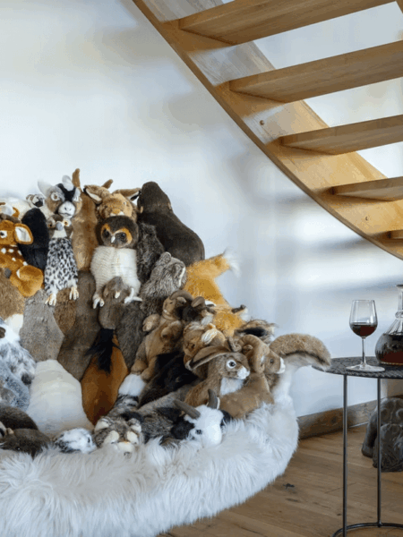 designer forest animal chair