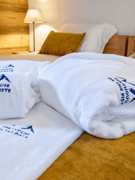 emroidered towels and dressing gowns