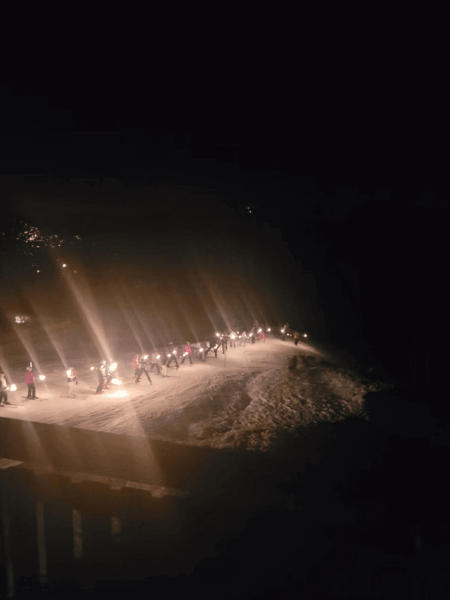 fire ski past and fireworks every christmas, new year and half term