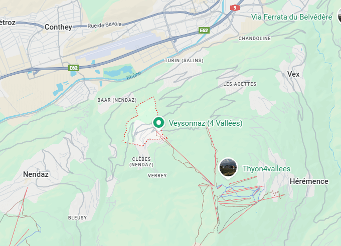 Penthouse on the Piste on map