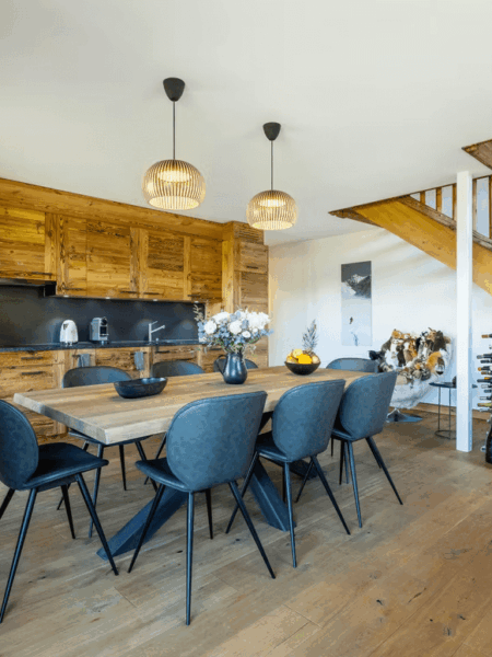 dining and kitchen Penthouse on the Piste